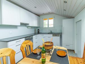 Kuchyň nebo kuchyňský kout v ubytování Ferienwohnung & Studio Schaad
