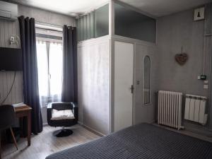 Postel nebo postele na pokoji v ubytování Hotel Beau Rivage