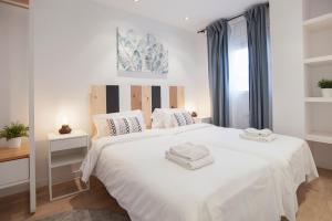 Posteľ alebo postele v izbe v ubytovaní Tendency Apartments 12 Penthouse