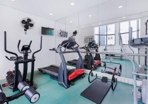 Fitness centrum a/nebo fitness zařízení v ubytování Hotel Nacional Inn Cambuí Campinas Residence