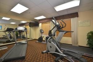 a gym with treadmills and elliptical machines at Holiday Inn Express Las Vegas-Nellis, an IHG Hotel in Las Vegas