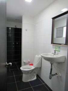 Koupelna v ubytování Hotel Murano Medellín