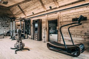 Das Fitnesscenter und/oder die Fitnesseinrichtungen in der Unterkunft Hotel Klosterbräu
