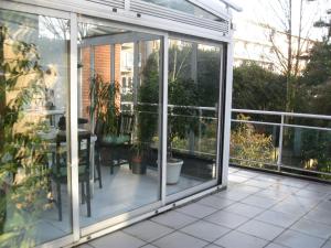 Balkón nebo terasa v ubytování B&B Middelheim
