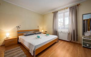 Posteľ alebo postele v izbe v ubytovaní IVA house with apartment