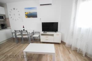 TV a/nebo společenská místnost v ubytování Casa Jupiter