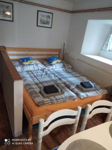 Postel nebo postele na pokoji v ubytování Apartmán Dvorečná