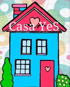 a drawing of a house with the word kiss at Casa YeS Jeri in Jericoacoara