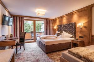 Katil atau katil-katil dalam bilik di Hotel Pramstraller