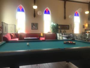 
A pool table at The Church House
