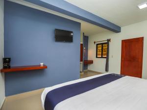 Postel nebo postele na pokoji v ubytování Hotel Pejelagarto