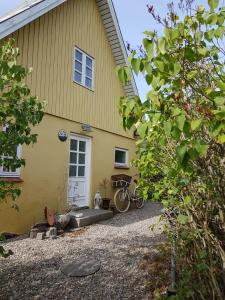 Beachhouse Langeland 20 m to private Beach外面的花园