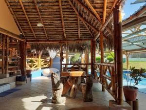 Restaurace v ubytování Hostería La Chorrera