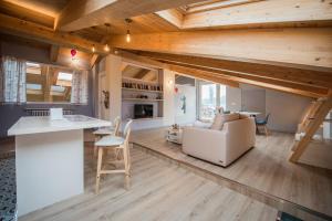Kuchyň nebo kuchyňský kout v ubytování Loft 29 mansardato con ampio terrazzo
