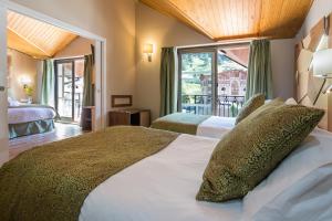 Hotel Princesa Parc客房内的一张或多张床位