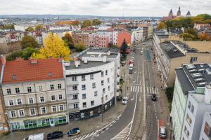 an aerial view of a city with buildings at Parkowa 13 in Szczecin