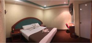 Postel nebo postele na pokoji v ubytování HOTEL ORION