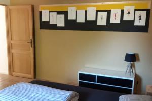 Letto o letti in una camera di La cense du vieux frêne