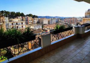 Balkón alebo terasa v ubytovaní Penthouse in center of sparta