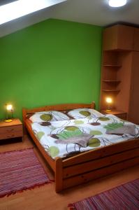 Cama o camas de una habitación en Penzion Jantoľák