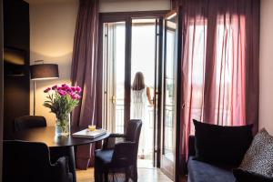 Posezení v ubytování Sweet Hotel
