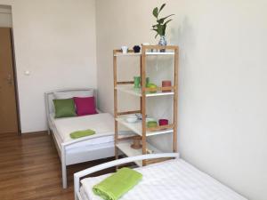 Postel nebo postele na pokoji v ubytování Teplice Central Park