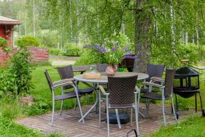 Taman di luar Poppelstrand Nuuksio, Pet friendly guest apartment