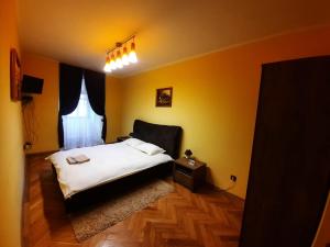 Una cama o camas en una habitación de Republicii Apartment