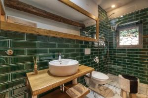 Koupelna v ubytování Pivní Hotel