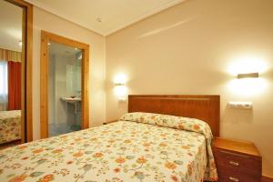 Postel nebo postele na pokoji v ubytování Apartamentos La Barzana
