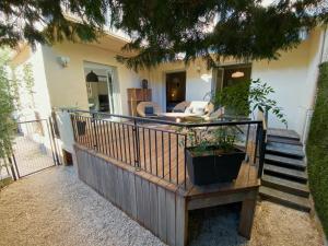 Balcon ou terrasse dans l'établissement Rev'Azur