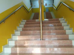 a set of stairs in a building at Hotel Abby IGB Tasek in Ipoh