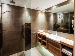 Koupelna v ubytování Apart Garni Hax'n Tenne + 96 fotografií