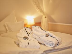 Postel nebo postele na pokoji v ubytování Hotel Villa Hügel