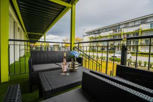 Balkón alebo terasa v ubytovaní MyFlat B-Lake Silver Apartment