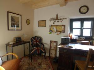 Posezení v ubytování Heuholzmühle Privatzimmer