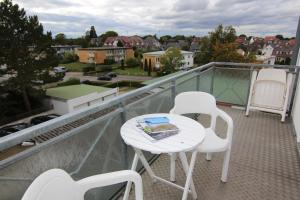 Balkón nebo terasa v ubytování Hotel Zur schönen Aussicht