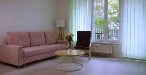 TV a/nebo společenská místnost v ubytování apartment golden Prague