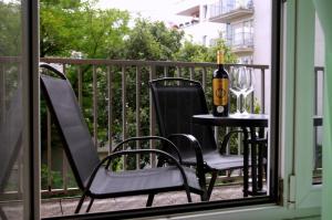 Balkón nebo terasa v ubytování apartment golden Prague