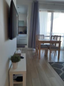 Kuchyňa alebo kuchynka v ubytovaní Baltica Sea Apartment