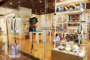 a display case in a store filled with lots of items at Barceló Mexico Reforma in Mexico City
