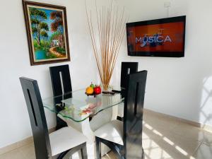 TV a/nebo společenská místnost v ubytování Finca Villa Maju