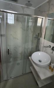 Kúpeľňa v ubytovaní International Hotel