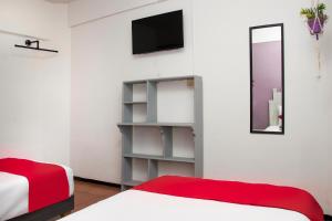 Postel nebo postele na pokoji v ubytování Hotel Allende 104