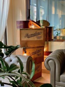 Istumisnurk majutusasutuses Hotel Brescia