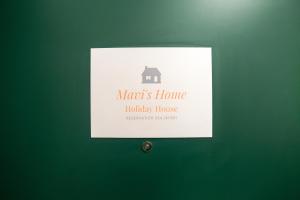 Certifikát, hodnocení, plakát nebo jiný dokument vystavený v ubytování MAVI'S HOME