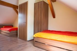 A bed or beds in a room at Charming countryside house