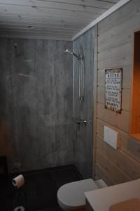 Ett badrum på Norbel Hytte Norway