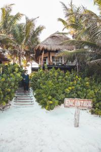 Zahrada ubytování Encantada Tulum