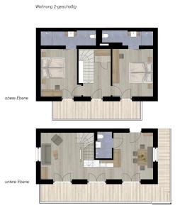 Půdorys ubytování hager's apartments